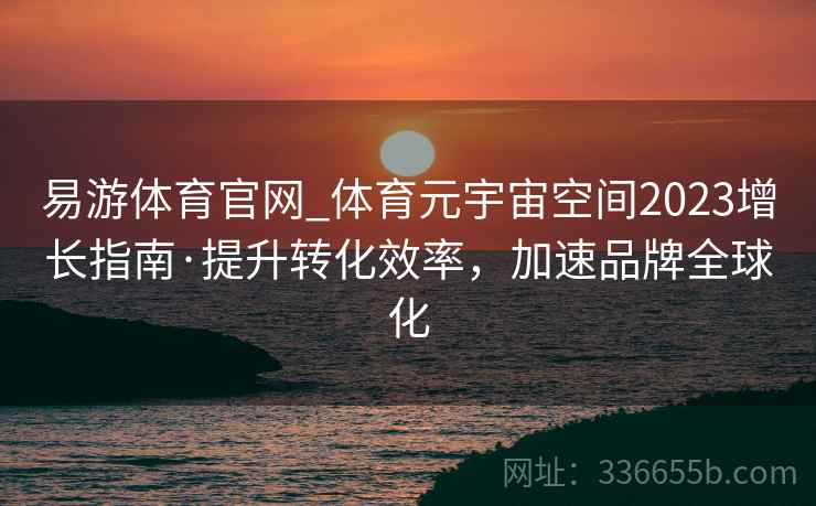 易游体育官网_体育元宇宙空间2023增长指南·提升转化效率，加速品牌全球化
