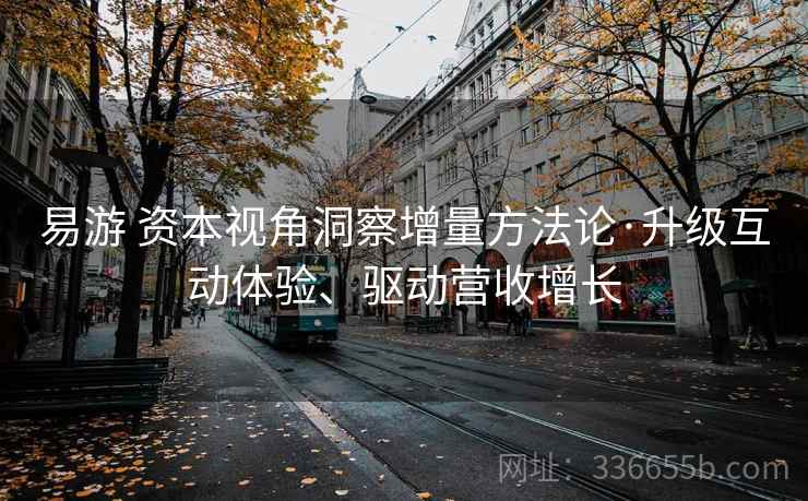 易游 资本视角洞察增量方法论·升级互动体验、驱动营收增长