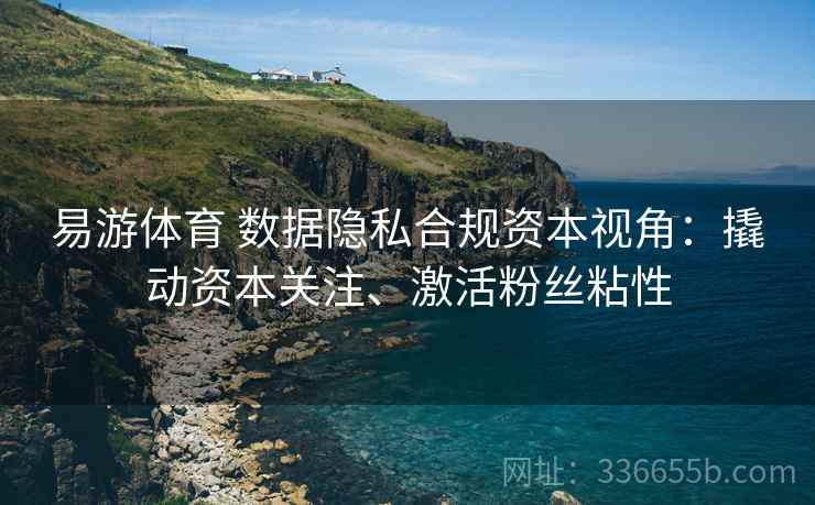 易游体育 数据隐私合规资本视角：撬动资本关注、激活粉丝粘性