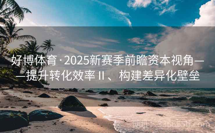 好博体育·2025新赛季前瞻资本视角——提升转化效率Ⅱ、构建差异化壁垒